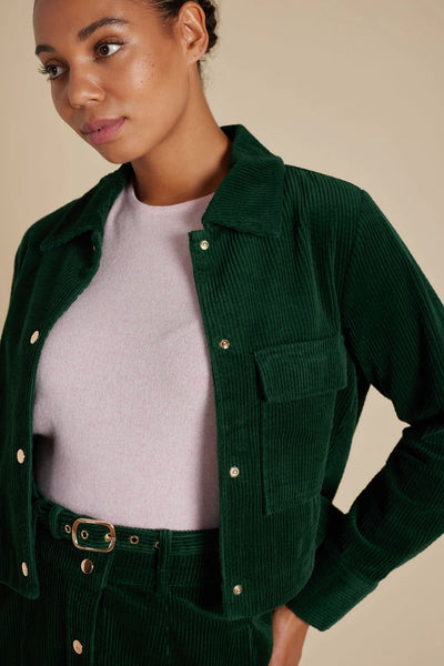 CHARLIE CORDUROY JACKET IN FOREST
