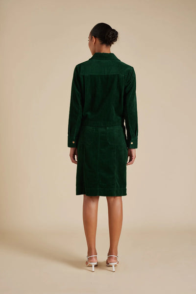 CHARLIE CORDUROY JACKET IN FOREST