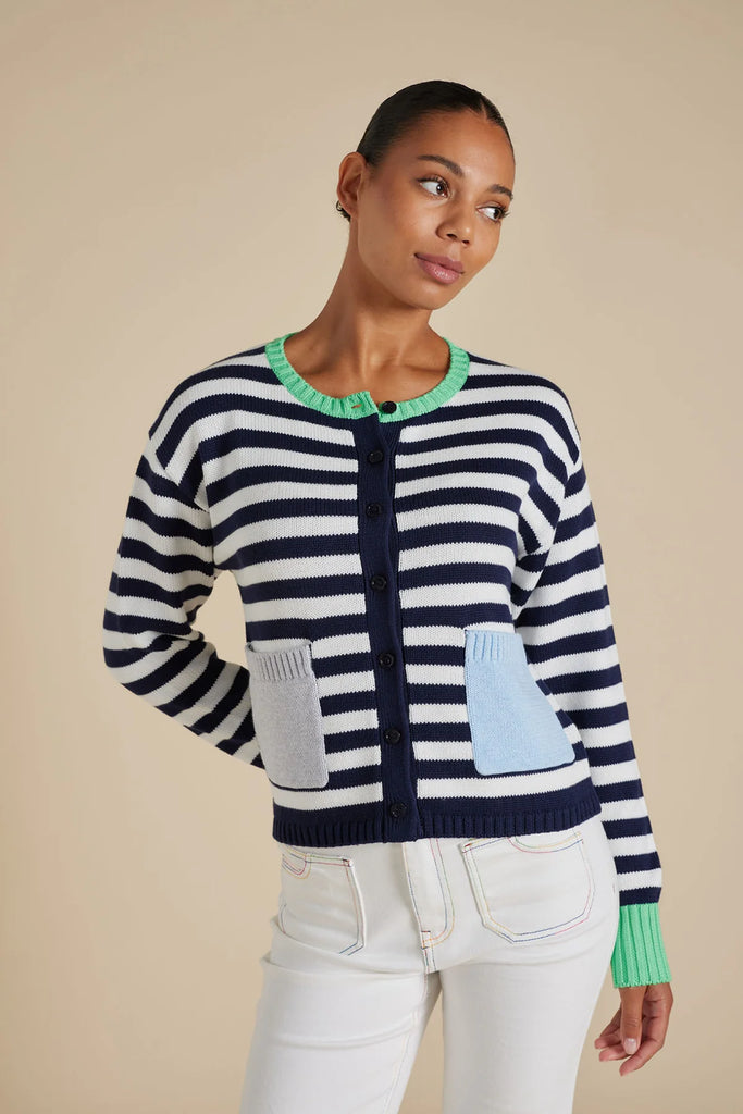 KELLY CARDI IN NAVY
