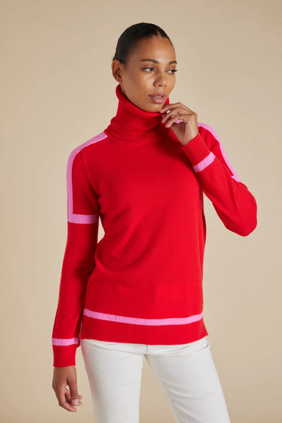 EMERSON SWEATER IN FIRE ENGINE