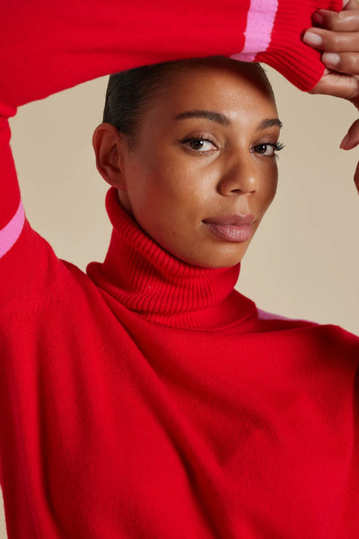 EMERSON SWEATER IN FIRE ENGINE