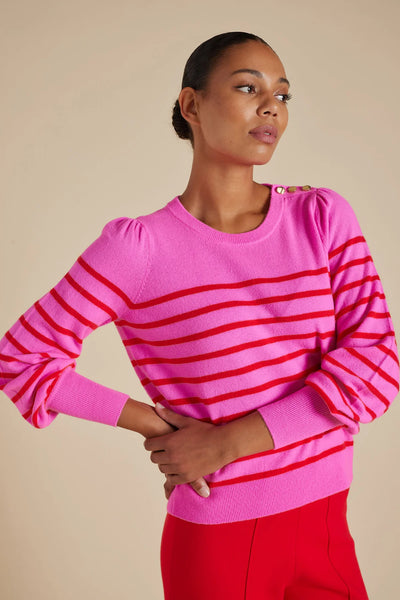 ELOISE SWEATER IN LIPSTICK