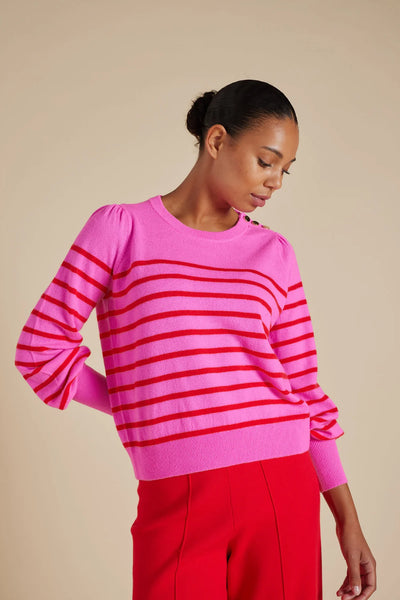 ELOISE SWEATER IN LIPSTICK