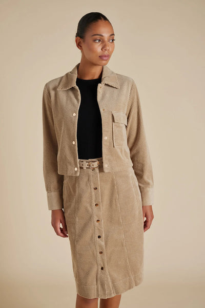 CHARLIE CORDUROY JACKET IN CAMEL
