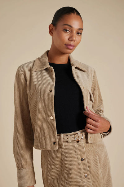 CHARLIE CORDUROY JACKET IN CAMEL