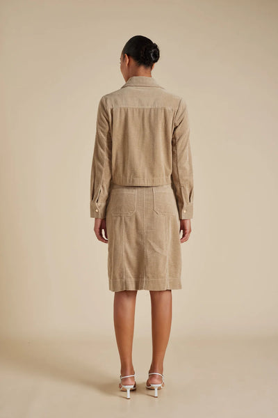 CHARLIE CORDUROY JACKET IN CAMEL