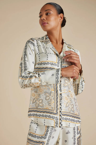 SABRINA SILK TWILL SHIRT IN CLASSIC