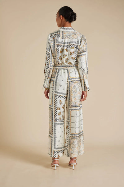 SABRINA SILK TWILL PANT IN CLASSIC