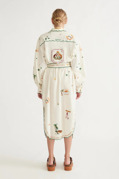 PARAISO BELTED SHIRT DRESS