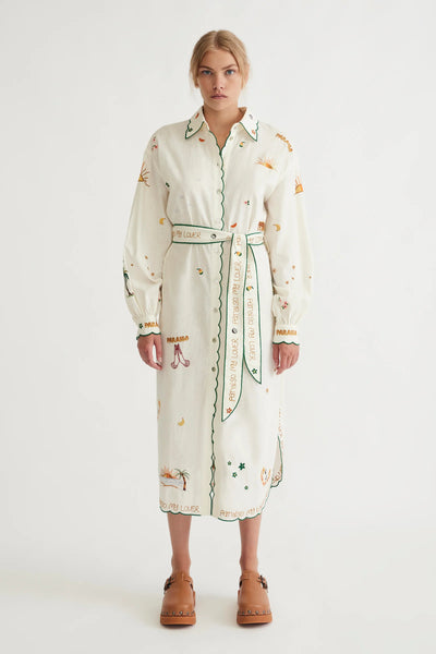PARAISO BELTED SHIRT DRESS