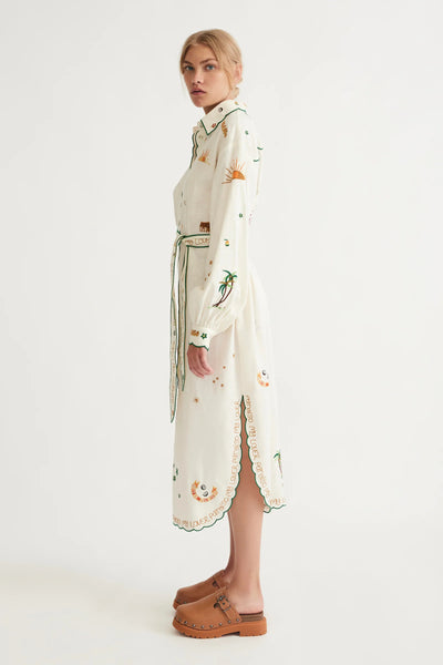 PARAISO BELTED SHIRT DRESS