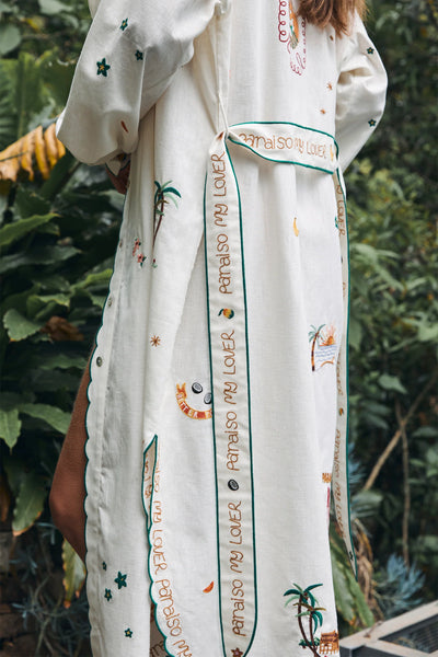 PARAISO BELTED SHIRT DRESS