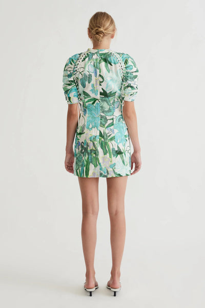 PLATO LACE UP MINI DRESS