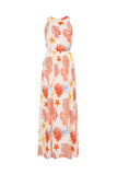 MERIDIAN DRESS- CORAL