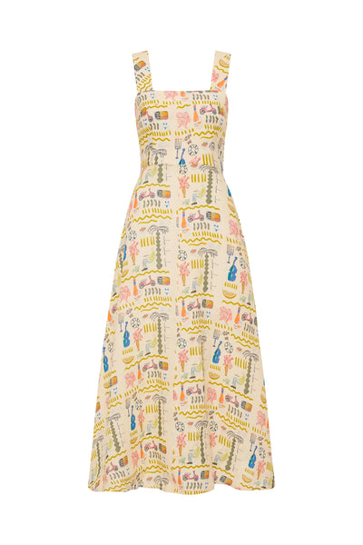 Rosa Dress / Yellow Verano Tile