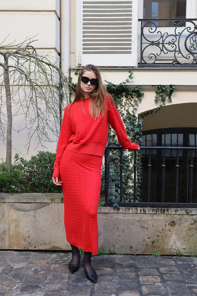 Felix Sweater in Red