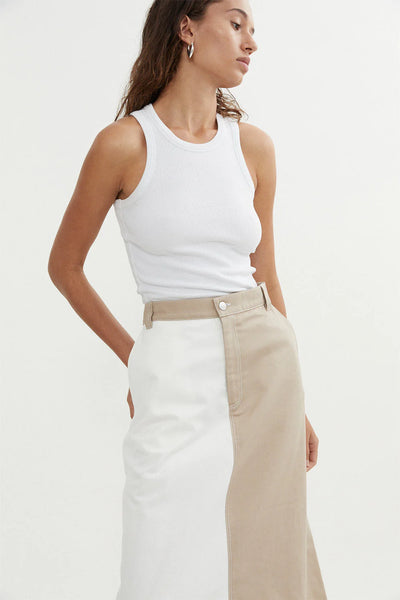 Quinn Maxi Skirt in Cream