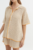 Connie Knit Shorts in Sand