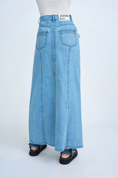 BLUE JEAN BEAUTY A-LINE SKIRT