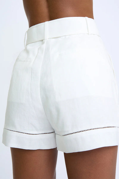 BREA BELT SHORT - IVORY