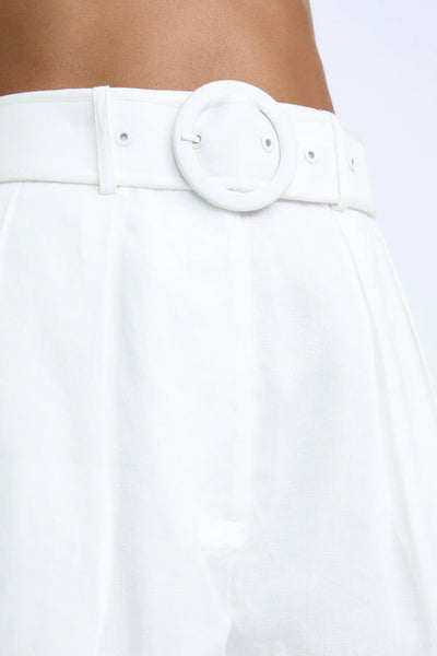 BREA BELT SHORT - IVORY