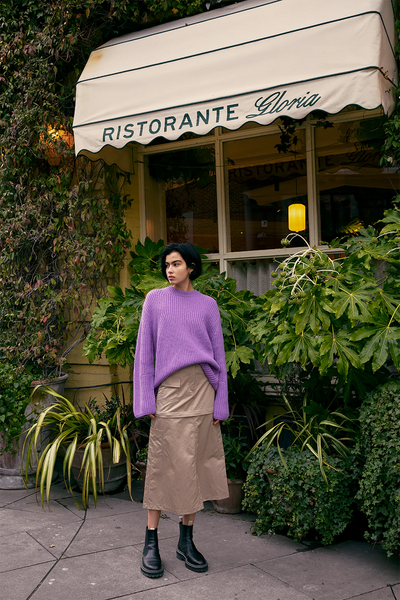 Sally Sweater in Purple