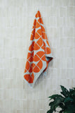 Chelsea Bath Sheet Arctic + Tangerine