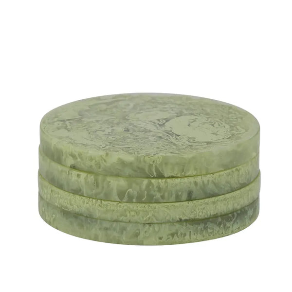 KIP S/4 RESIN COASTERS PISTACHIO