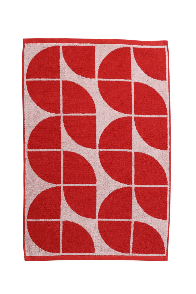 Chelsea Hand Towel Brick + Peony