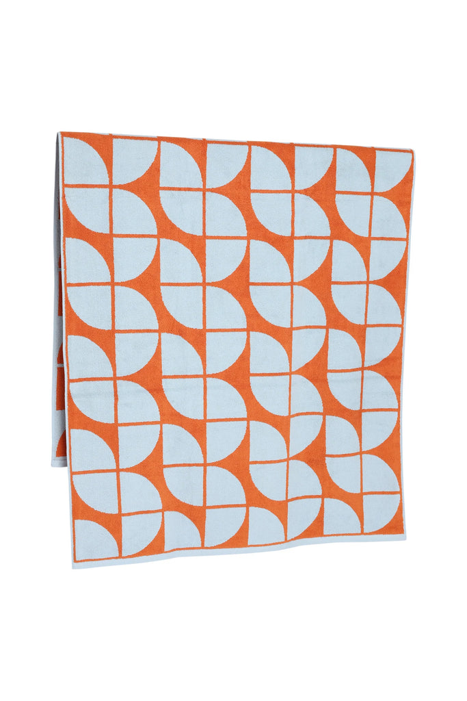 Chelsea Bath Sheet Arctic + Tangerine