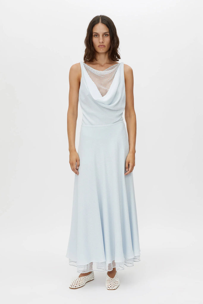 Attar Circle Skirt Ice Blue