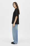 Bloom Embroidered Tee Black