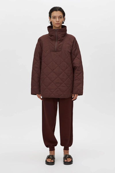 Santal Quilted Pull Over Almandine