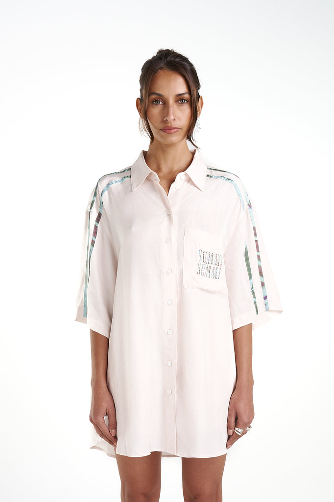 Cream/Viceroy Big Shirt w/ Stripe