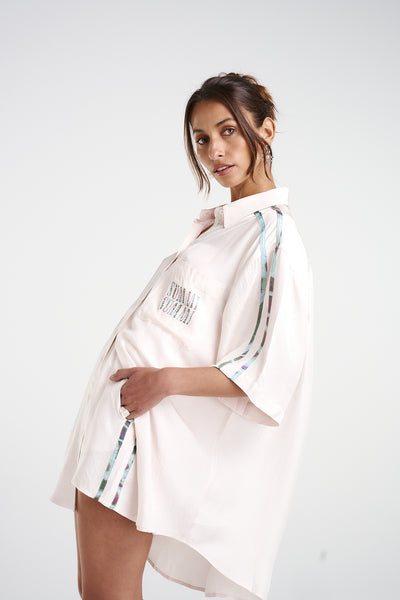 Cream/Viceroy Big Shirt w/ Stripe