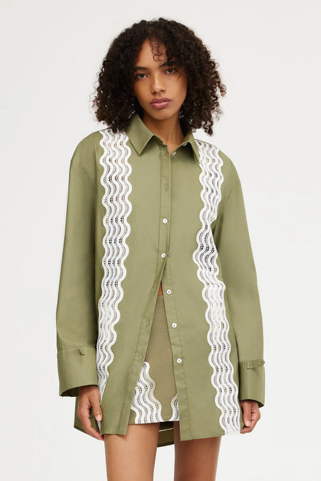 BIAS CUT PANTS ALABASTER