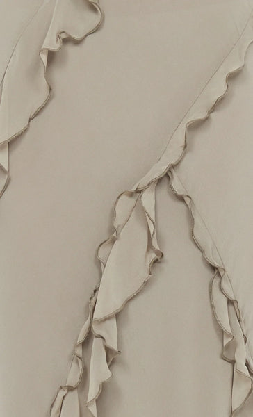 GABRIEL FRILL MAXI DRESS