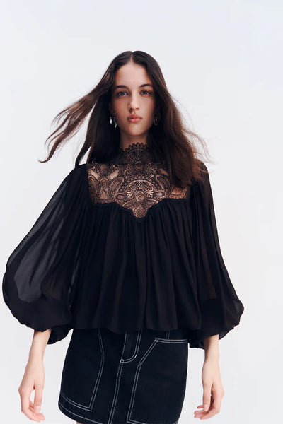 Mercer Patch Pocket Mini Skirt - Black