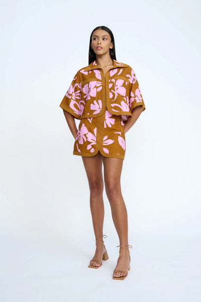 FLOR DE JEAN SHIRT - PINK CLAY