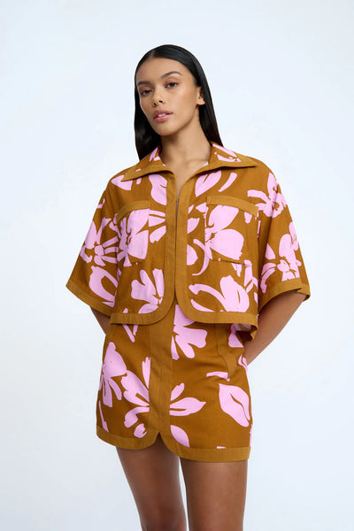 FLOR DE JEAN SHIRT - PINK CLAY