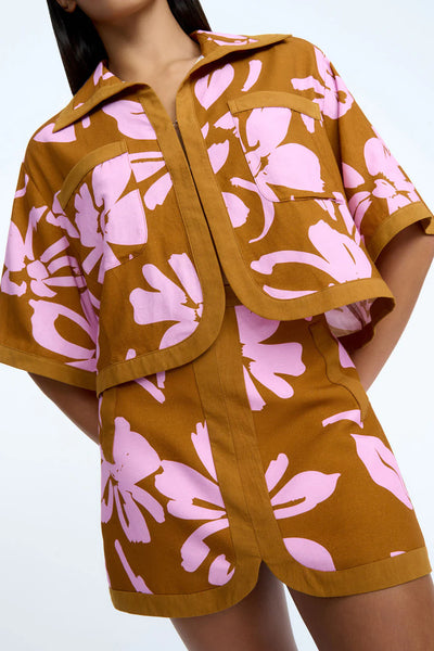 FLOR DE JEAN SHIRT - PINK CLAY