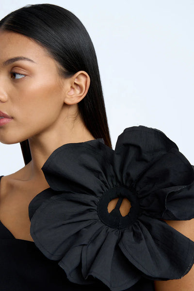 FRANCES FLORA MINI DRESS - BLACK