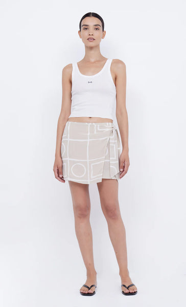 SALMA WRAP MINI SKIRT