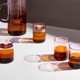 FOUR x TWO TONE GLASSES - PINK + AMBER