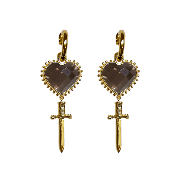 JULIET EARRINGS | SMOKY QUARTZ