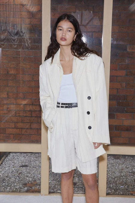 RELAXED BLAZER ALABASTER