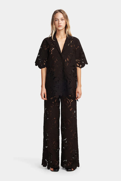 LORETTA LACE SHIRT CEDARWOOD