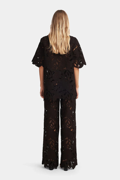 LORETTA LACE SHIRT CEDARWOOD