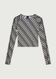 SPORTS MODE LS TOP IN LOGO PRINT
