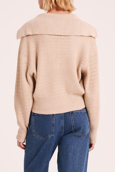 NALA RUGBY KNIT- LATTE